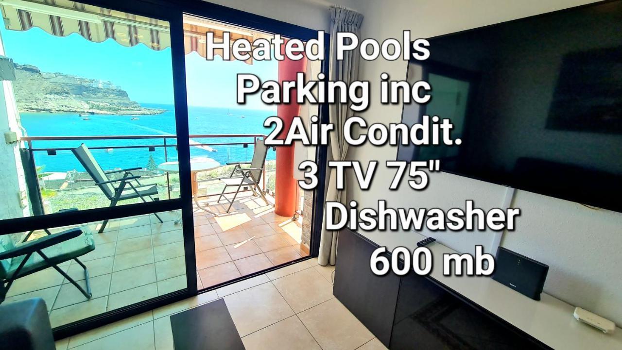 Deluxe 3 Rooms74M2,2Air Condit 2Tv Seaview On Amadores,2 Heatpools, Parking, 600 Mb,Dishwasher,2Lift,,3 Beaches Playa Del Cura  Luaran gambar