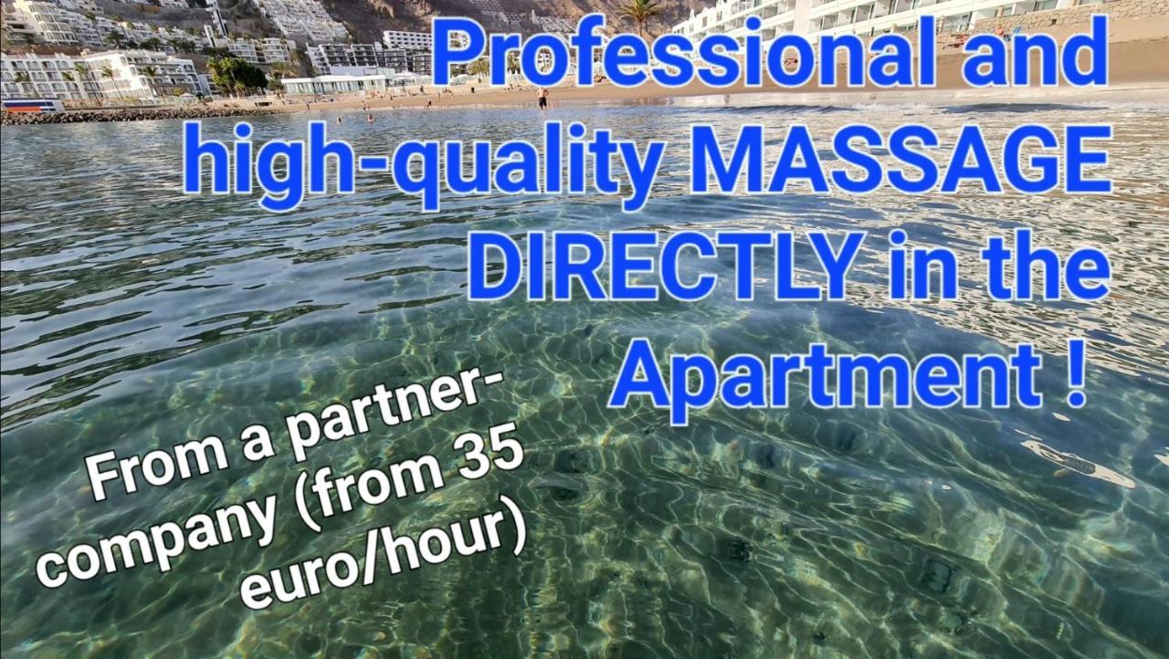 Deluxe 3 Rooms74M2,2Air Condit 2Tv Seaview On Amadores,2 Heatpools, Parking, 600 Mb,Dishwasher,2Lift,,3 Beaches Playa Del Cura  Luaran gambar